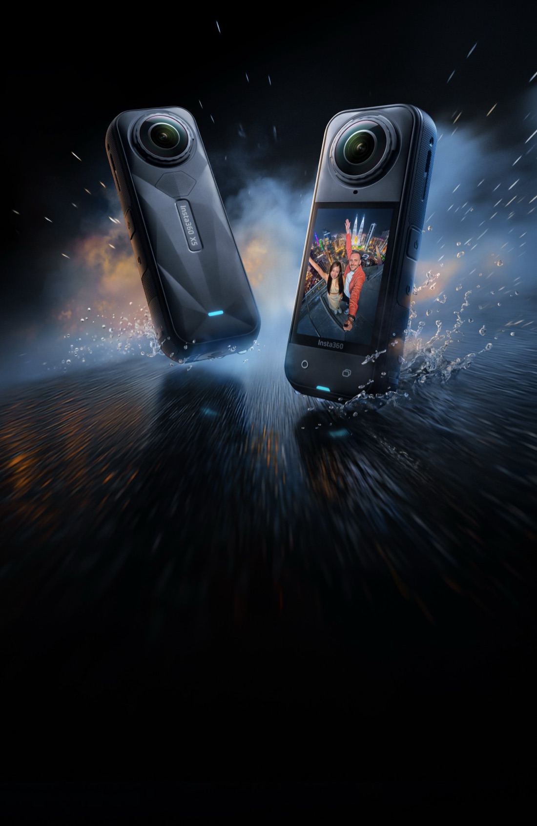 Deux caméras 360 Insta360 X5